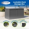 Suncast 200 Gallon Outdoor Yard Storage Container, Decorative Lockable