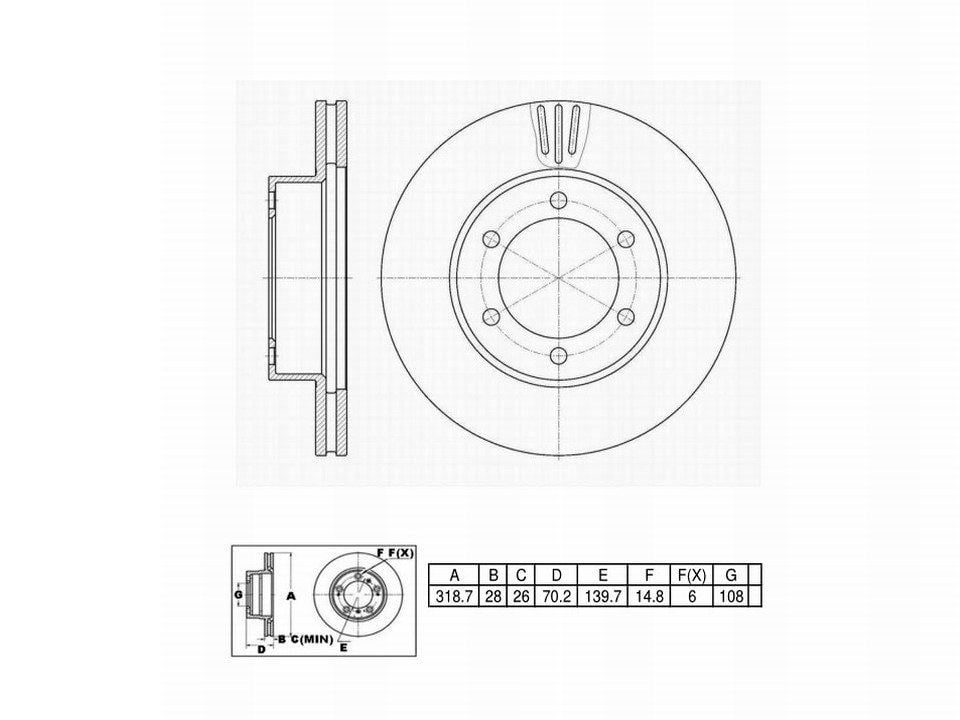 Winstop Brake Rotor, Front WS240563, Toyota Tundra 2006-2000