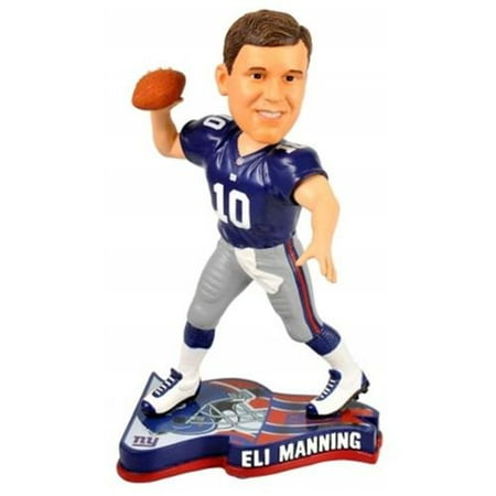 New York Giants Official MLB Eli Manning Pennant Base Bobble Head by Forever Collectibles