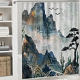 thumbnail image 6 of Orinice Mountain Cactus Ship Bathroom Decor Set with Hooks, Colorful Luxurious Polyester Fabric Shower Curtain for Bathroom Decoration 36x72, 6 of 7