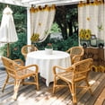 thumbnail image 3 of Summer Truck Sunflower Outdoor Curtains for Patio, Country Vintage Yellow Flower Leaf Butterfly Waterproof Outside Curtains Privacy Blackout Curtain for Porch Pergola Cabana, 2 Panel 54W x 108L Inch, 3 of 9