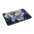 thumbnail image 2 of Fotbe Extra Durable Door Mat - Dirt Trapping Outdoor Welcome Mats - Non-Slip Outdoor Door Mats - Low Profile Front Door Mat - Indoor (16" x 24", Blue Golden Dream Lotus ), 2 of 8
