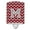 Crimson & Grey, variant on Caroline's Treasures CJ1043-MCNL Letter M Chevron Crimson and Grey Ceramic Night Light, 6x4x3", multicolor