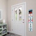 thumbnail image 5 of My Word! Let It Snow Large Snowman Winter Porch Board Welcome Sign for Front Porch, Yard, Deck, Patio, or Wall - Indoor Outdoor Vertical Decorative Farmhouse Rustic Home Decor 8x46.5", 5 of 5