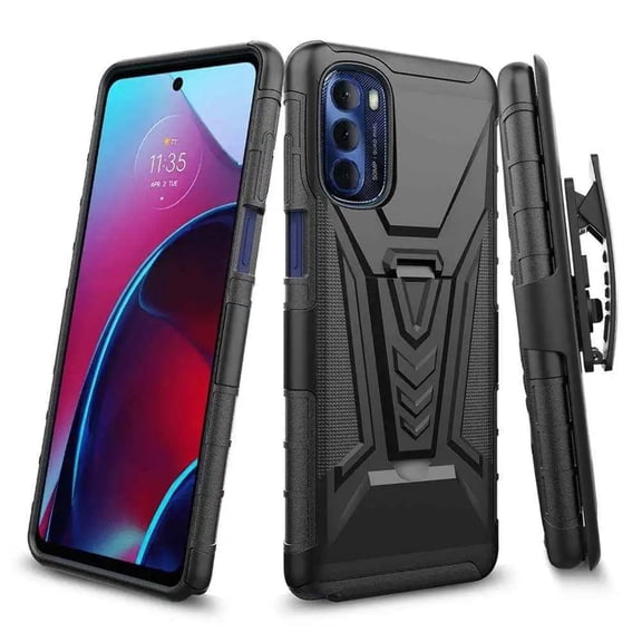 Rome Tech Motorola G Stylus 2022 5G Holster Case - Black