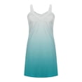 thumbnail image 6 of Puntoco Sun Dresses for Women Vacation Loose Fit Tank Top Dress Sleeveless V Neck Flowy Mini Sundress Beach Clothes Army Green-B S(S), 6 of 6