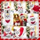 thumbnail image 3 of Disfraz navideño para mascota, gorro navideño para perro y capa de Papá Noel, conjunto para cachorro, disfraz navideño, 3 of 5
