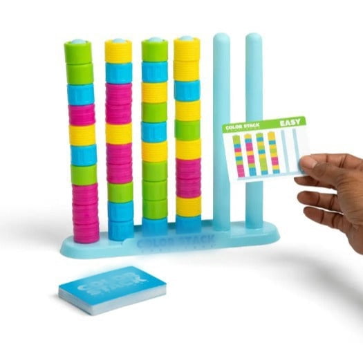 Colors Stack Challenge: 50 Puzzle Challenges – Stack & Swap Color Logic Game Brain Teaser for Adults, 1-2 Players