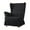 Black, variant on ATJIA Wing Back Armchair Slipcover Armchair Covers 1 Piece Sofa Couch Cover Furniture Protector with Skirt