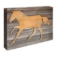 thumbnail image 1 of Designocracy 98152-18 Cheval Art à Bord Décoration Murale, 1 of 1