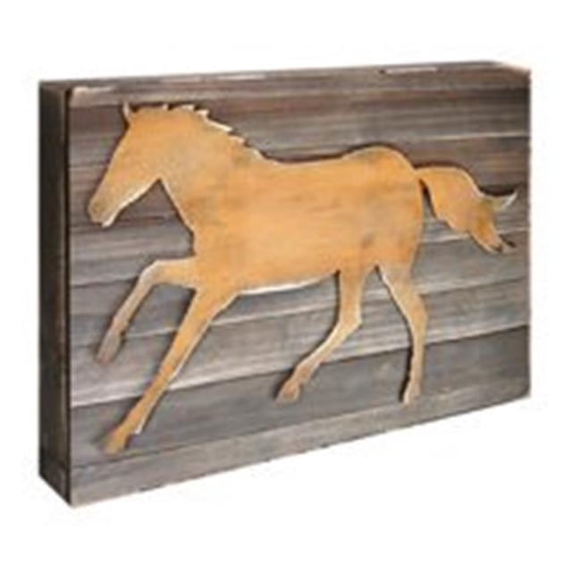 Designocracy 98152-18 Cheval Art à Bord Décoration Murale