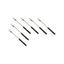 Swissmar 6-Piece Cheese Fondue Forks | Faux Wood Handle