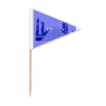 thumbnail image 1 of Drapeau Spécial Éconoc zs shenzhen Cure-Dent Triangle Cupcake Toppers, 1 of 3