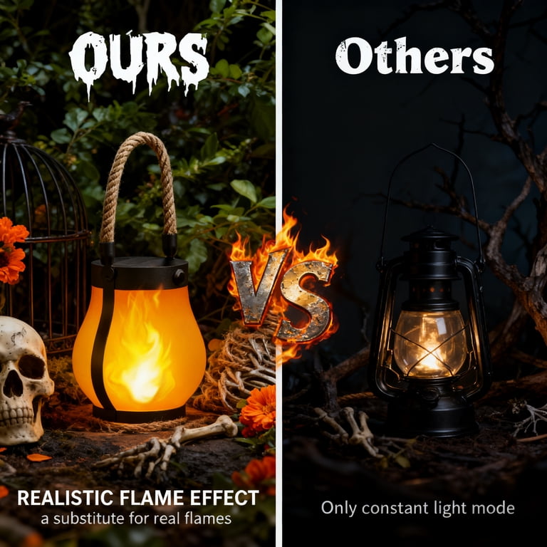 Kaliqo Solar Lantern Outdoor, Flickering Flame Waterproof Hanging Light With USB & Solar Charging, Auto On/Off, 1500mAh Battery, For Garden, Patio, Yard Decor