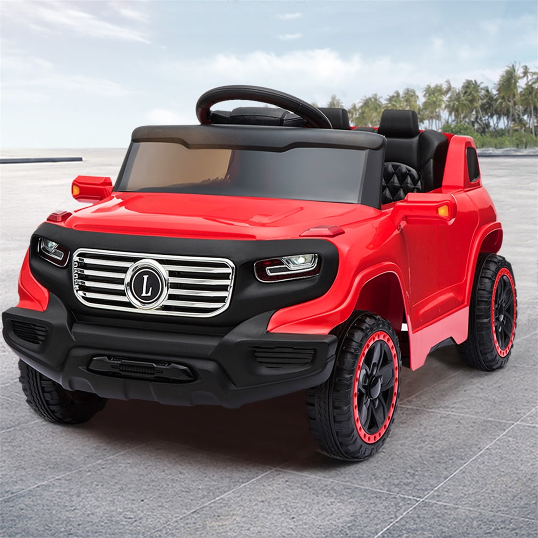 CIPACHO 6V Electric Remote Control Car, Kids Toddler Ride On Vehicles, Children's Toy Car with 3 Speeds, Music, LED Lights, Red CIPACHO 6V Electric Remote Control Car, Kids Toddler Ride On Vehicles, Children's Toy Car with 3 Speeds, Music, LED Lights, Red