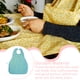 thumbnail image 5 of Soidarity babero de alimentación para ancianos protector de ropa impermeable resistente a las manchas a prueba de aceite delantal para personas masajeadores Azul/sin bolsillo, 5 of 6