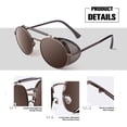 thumbnail image 4 of Gafas de Sol Polarizadas Redondas Retro Steampunk SUNIER S92, 4 of 6