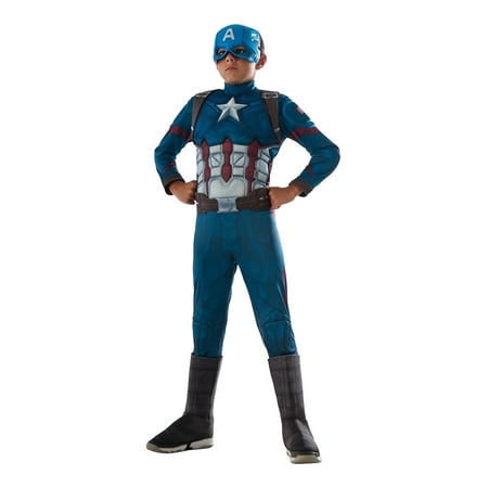 Costume Captain America: Civil War Deluxe Captain America Costume, Small, Officially licensed child's costume from Captain America: Civil War movie By Rubie's
