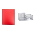 thumbnail image 1 of Mesh Desk Organizer Supplies Caddy With Pencil Holder And Storage Baskets For Desktop Accessories 3 Compartments, 1 of 5