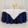 thumbnail image 2 of Efavormart White Cotton Blend Square Tablecloth - 70"x70", 2 of 10