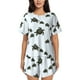 thumbnail image 1 of Fotbe Sea Turtle Conjunto de Pijama Estampado para Mujer, 2 Piezas, Ropa de Dormir con Camiseta de Manga Corta y Shorts Suaves-Medium, 1 of 6