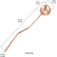 thumbnail image 2 of Wollet Pure Copper Spoon Coffee Spoon Premium Copper Ice Tea Spoons Ice Cream Spoon Cocktail Stirring Spoons (Type-1-Copper), 2 of 6