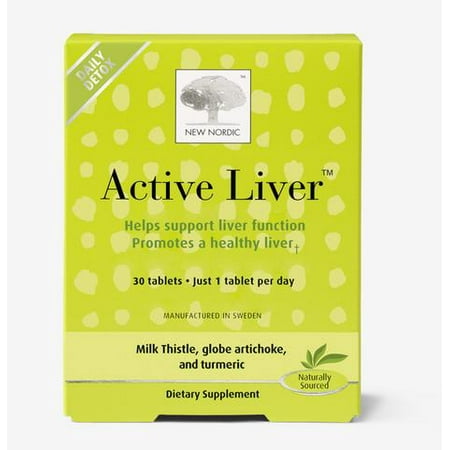 - New Nordic Active Liver, 30 Tablets Daily Liver Detoxifier and Regenerator with Milk Thistle Extract, Artichoke Extract and Turmeric