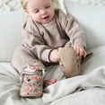 thumbnail image 3 of Dotty Fish Soft Cotton Baby Booties - Non-Slip, Warm Fleece Lined - Woodland, 0-6 Months, 3 of 6