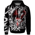 thumbnail image 4 of Sudadera con capucha informal para hombre, ropa de otoño Y2k, sudadera con capucha con estampado de dragón volador elegante y genial, sudadera con capucha de ajuste holgado, ropa con capucha, 4 of 5