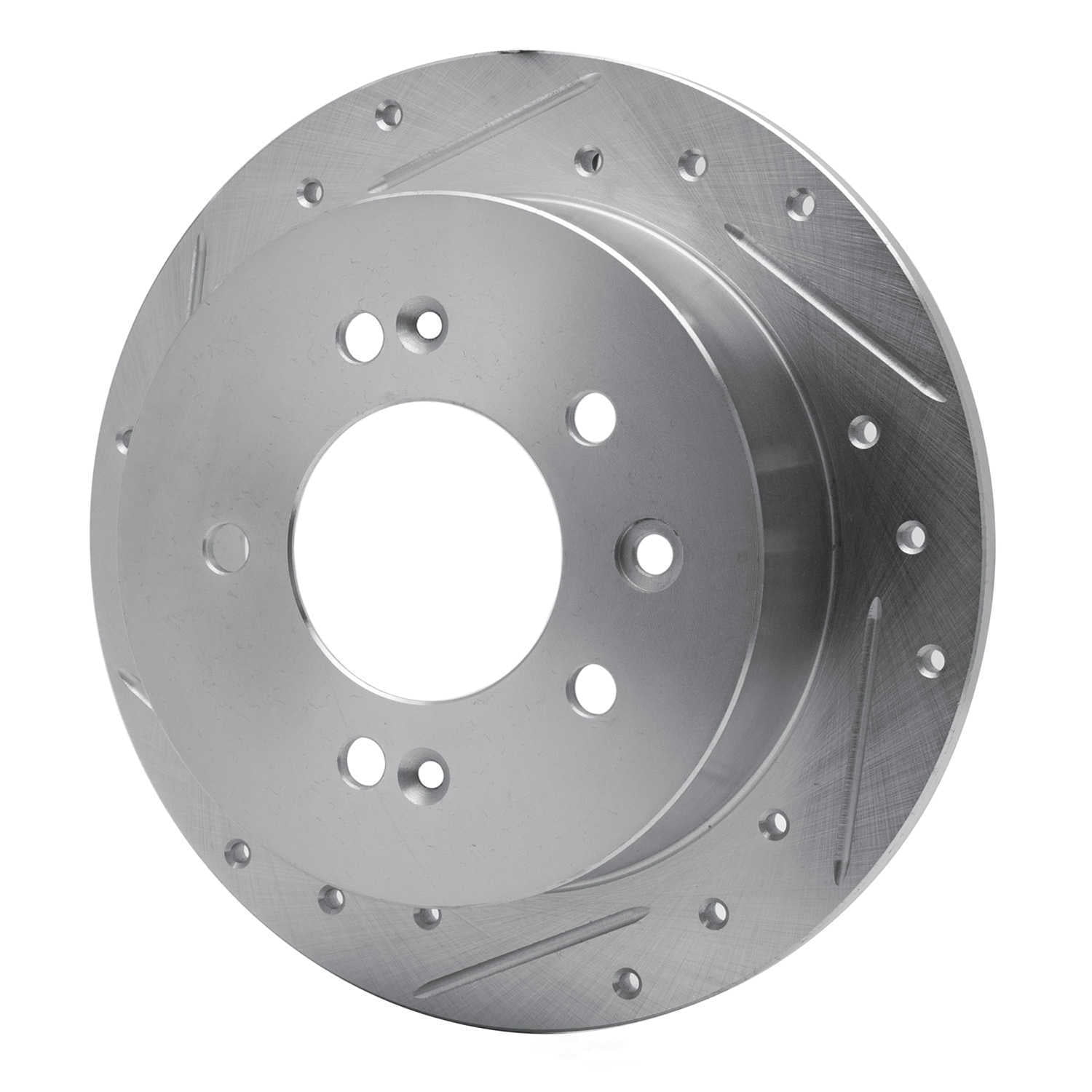 Dynamic Friction Company 631-03024L DFC Brake Rotor - Drilled And Slotted - Silver