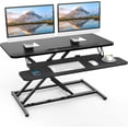 thumbnail image 1 of Standing Desk Wide Height Adjustable Quick Sit Stand Computer Desk Converter for Home Office Workstation ( Frame + Desktop), 1 of 7