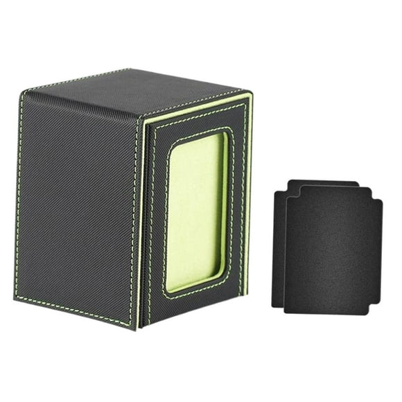 TISHITA Card Deck Box Card Holder for Collection Cards Sports Cards Collectible Card Green