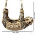 thumbnail image 3 of Inerposs Whimsical Sloth Resin Bird Feeder, Functional Hanging Bird Feeder Tray, Sturdy Weather-Resistant Outdoor Decor, Perfect Gift for Garden Enthusiasts and Nature Lovers, 3 of 6