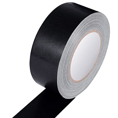Black Duct Tape- 2 inches x 45 Yards, Heavy Duty Duct Tape, Waterproof, Resistant, NO-Residue, UV Blocking, Pack of 1 Black 2in*45yard Black 2in*45yard