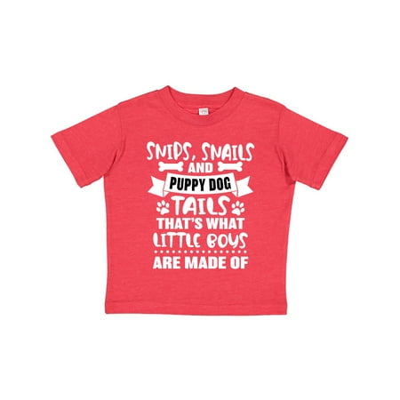 

Inktastic Snips Snails and Puppy Dog Tails That s What Little Boys Gift Toddler Boy Girl T-Shirt