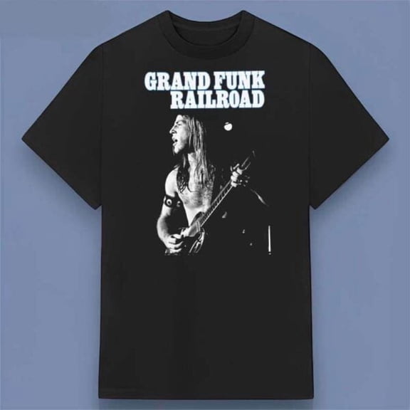 Grand Funk Railroad Band Graphic Unisex T-Shirt,Black Color,Size 2XL