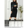 thumbnail image 6 of Fashionable maternity clothes, nursing dresses, warm and comfortable in autumn and winter, breastfeeding evening dresses,L, 6 of 7