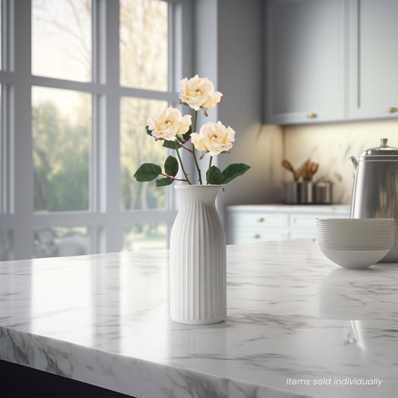 Allstate Long Stem Blooming Rose Artificial Floral Spray - 23" - Cream and Green