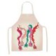 thumbnail image 1 of Delantal estampado de esmaltes de uñas Baberos de cocina impermeables de lino para chefs adultos Tmvgtek Para estrenar, 1 of 8
