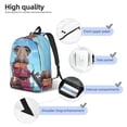 thumbnail image 3 of Fotbe Elephant Sits Mochila de Lona con Estampado, Mochila Duradera, Mochila Versátil de Alta Calidad, Mochila Compacta Vintage-Small, 3 of 5