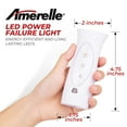 thumbnail image 4 of Amerelle Emergency Lights For Home, 2 Pack - AmerTac Power Failure Light and Emergency Flashlight Automatically Lights When the Power Fails - 7 Hour Runtime, NiMH Rechargeable Battery - 71134CC, 4 of 9