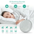thumbnail image 2 of ORIA Portable White Noise Sound Machine, 10 Soothing Sounds, Small and Lightweight for Sleeping, Relaxation, Privacy, Study (Gray), 2 of 9