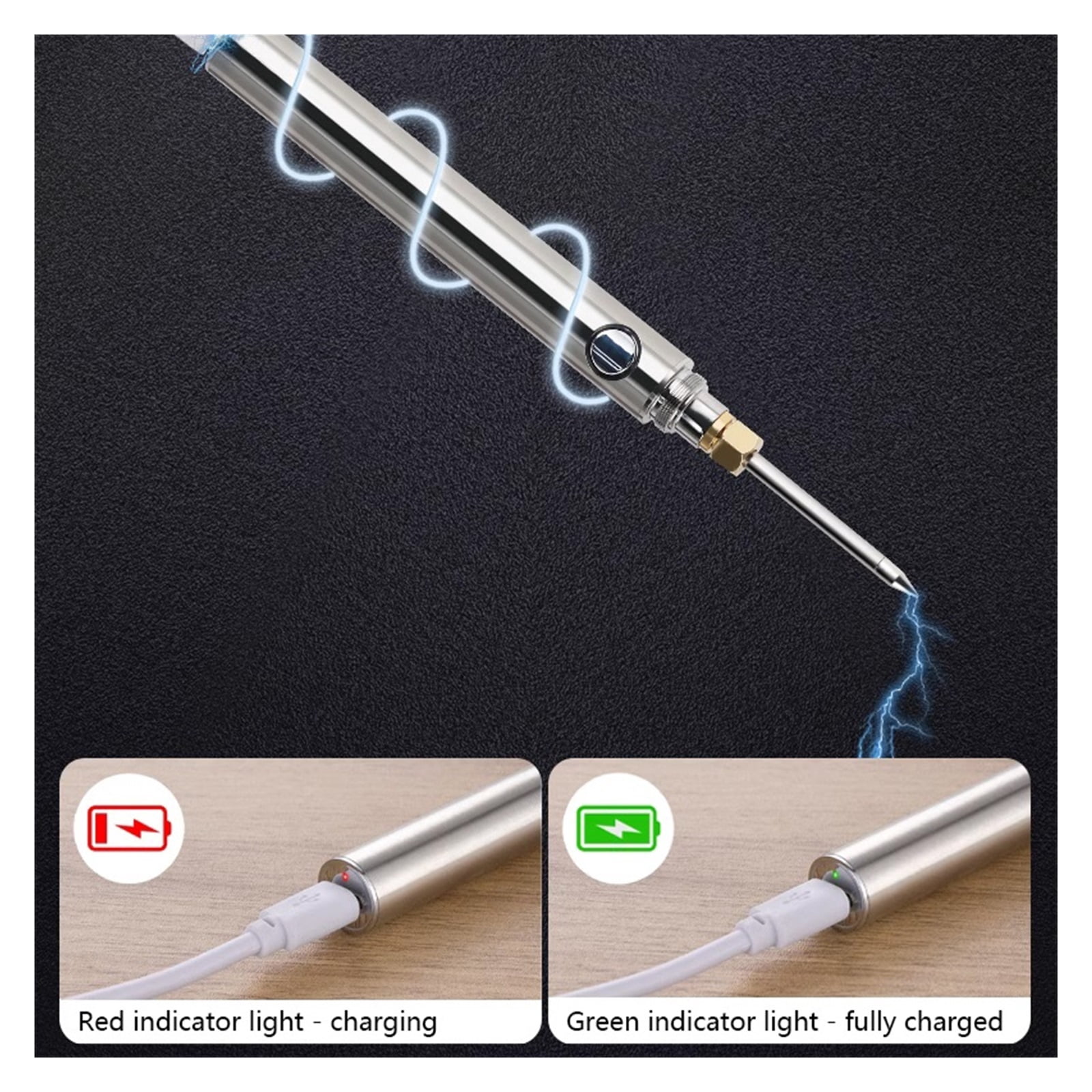 15W Wireless Charging Electric Soldering Iron Pen Set USB Cordless Lithium Battery Solder Iron Portable Repair Welding Tools
