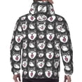thumbnail image 7 of Kdxio Husky Print Mens Casual Hooded Collar Drawstring Hoodies Pullover Sweatshirts Casual Long Sleeve Shirts-, 7 of 7