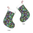 thumbnail image 3 of Yiaed Watercolor Cactuses Print Christmas Stockings, Christmas Stockings Hanging Ornaments, Christmas Stockings for Family Christmas Holiday Decorations, 3 of 7