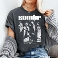 thumbnail image 2 of Sombr World Tour Retro Shirt Men’s And Women’s Graphic Tee 100% Cotton by TBun, Full Sizes S-5XL, 2 of 5