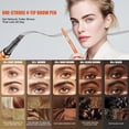 thumbnail image 3 of Microblading Eyebrow Pen with 4 Fork Tips, Waterproof Eyebrow Pen Eyebrow Pencil, All Brow Types, Last All-Day, Precise Eyebrow Makeup, Natural Hair Stroke Makeup Tool, 3 of 7