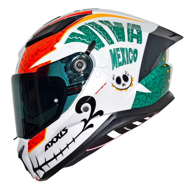 Casco Para Motociclista Axxis Panther A6 Blanco Brillo Talla L