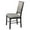 Gray, variant on Acme Linen Dining Side Chair with Turned Legs Set of 2 Gray- Saltoro Sherpi Indoor Dining Chairs