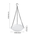 thumbnail image 3 of Plastic Hanging Bird Feeder, Hummingbirds Water Feeder With Chain, for Outdoor Garden, White, 3 of 6